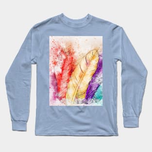 t-shirt and pillows and other products feathers and peace Long Sleeve T-Shirt